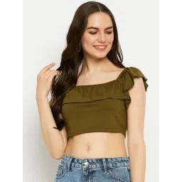 BRINNS Olive Crop Top-picture-16