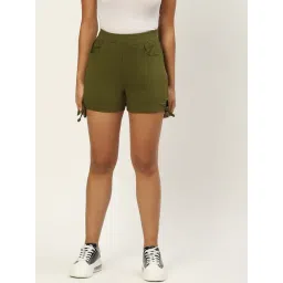 BRINNS Olive Regular Fit Mid Rise Shorts-picture-29