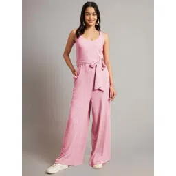 Brinns Pink Cotton Regular Fit Jumpsuit-picture-32
