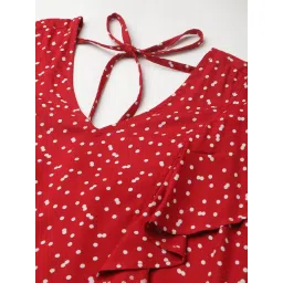 BRINNS Red Printed Midi Dress image 5