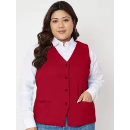 brinns Solid Women Waistcoat-picture-33