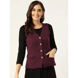 brinns Solid Women Waistcoat-picture-48