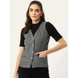brinns Solid Women Waistcoat-picture-23