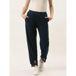 BRINNS Teal Mid Rise Relaxed Fit Joggers-picture-18