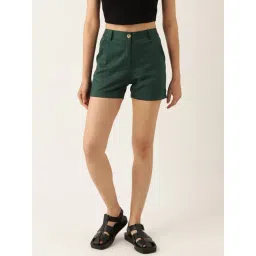 BRINNS Teal Regular Fit Mid Rise Shorts-picture-37