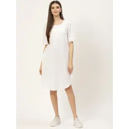 BRINNS White Midi A Line Dress-picture-38
