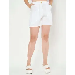 Brinns White Regular Fit Shorts-picture-37
