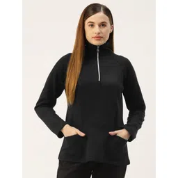 BRINNS Women Black Solid Regular Sweatshirt-image-26