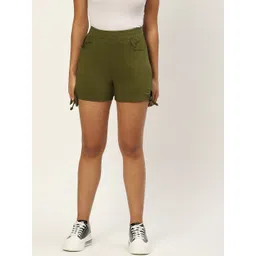 BRINNS Women Olive Green Shorts-picture-14