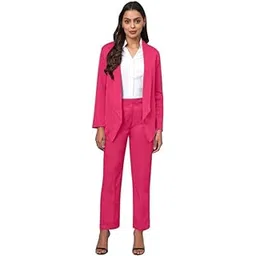 brinns Women Shawl Collar Blazer with Pant Set-picture-24