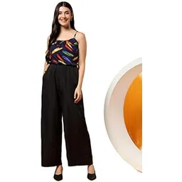 brinns Women Shoulder Strap Basic Jumpsuit(Black PT-22)-picture-14