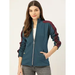 BRINNS Women Teal Blue Solid Sweatshirt-picture-34