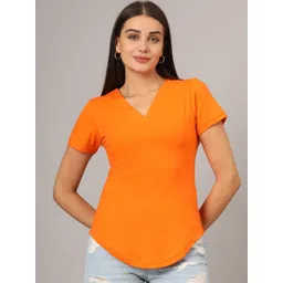 BRINNS Women V-Neck Applique T-shirt-picture-38