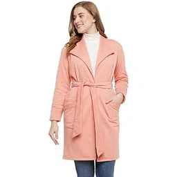 brinns Women's Full Sleeve Polycotton Fleece Coat- Cozy and Stylish Outerwear-picture-11