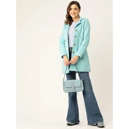 brinns Polycotton fleece Solid Coat For Women image 5