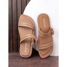 BRISKERS Gromad Classic Charm Printed Open Toe Flats-picture-33