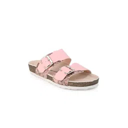 BRISKERS Women Buckle Design Open Toe Flats-picture-36