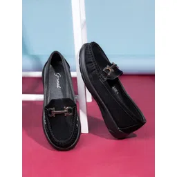 BRISKERS Women Gromad Lofty Luxe Round Toe Comfort Insole Lightweight Loafers-picture-21