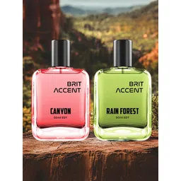 BRIT ACCENT Set Of 2 Rain Forest & Canyon Long-Lasting Eau De Toilette - 50 ml Each-picture-13