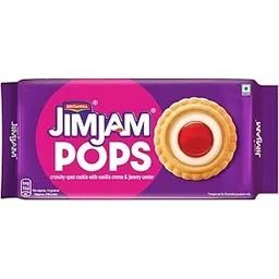 Britannia JimJam Pops - Crunchy Open Cookie with Vanilla crème and Jammy Center| 350 gm | A New Way to savour crème bisuits-picture-17