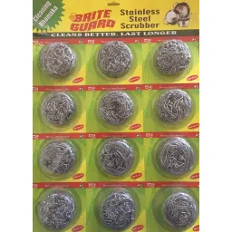 Brite Guard Stainless Steel Scrubber 12 Piece Card ASM-100-10-S-picture-46