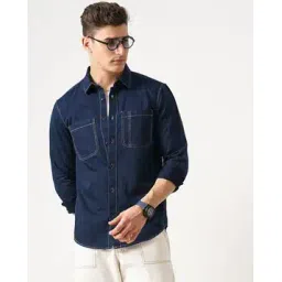british club Men Slim Fit Denim Shirt-picture-30