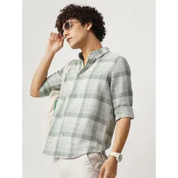 British Club Men's Moklino Checks Regular Fit Shirt-picture-14