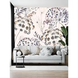 British Terminal Beige & Blue Floral Printed Self-Adhesive Water-Resistant Wallpaper-picture-12