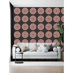 British Terminal Black & Brown Abstract Printed Wallpaper Sticker-picture-20