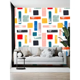 British Terminal Black & Pink Abstract Printed Self-Adhesive Wallpaper-picture-23