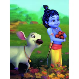 British Terminal Blue & Green Religious Painting Wall Art-image-33