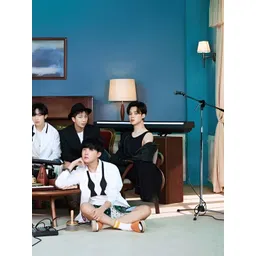British Terminal Blue & White BTS Boys K-POP Music Band Singer Wall Photograph-picture-25