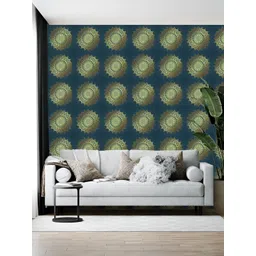 British Terminal Blue Printed Self-Adhesive Wallpaper-picture-33