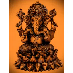 British Terminal Brown Religious Ganpati Bappa Wallpaper-picture-20