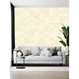 British Terminal Camel Brown & White Abstract Printed Self Adhesive Wallpaper-picture-15