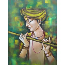 British Terminal Green & Yellow Religious Painting Wall Art-picture-36