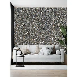 British Terminal Grey Printed Self-Adhesive Wallpaper image 1