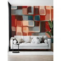British Terminal Red & Green Abstract Printed Wallpaper Sticker-picture-40