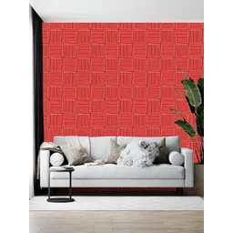 British Terminal Red Printed Self-Adhesive Wallpaper-picture-36