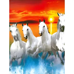 British Terminal White & Orange Animals Printed Wall Poster-picture-15