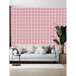 British Terminal White & Red Printed Self-Adhesive Wallpaper-picture-17