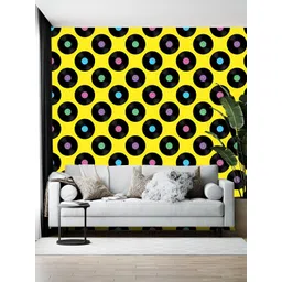British Terminal Yellow & Black Printed Self Adhesive Wall Sticker-picture-19
