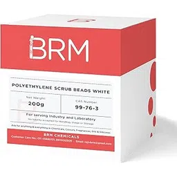 BRM Chemicals Polyethylene Scrub Beads White - 200 Grams For Soap Making, Shampoo, Cosmetics, Moisturizer, Lotion Making, Domestic Use & Diy Personal Care For Face, Hair, Skin & Body (Pack Of 1)-picture-49