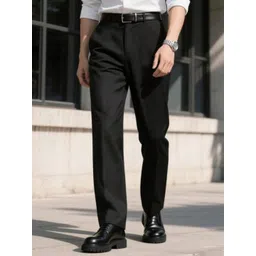 BROADSTAR Men Relaxed Straight Leg Straight Fit Trousers-picture-31