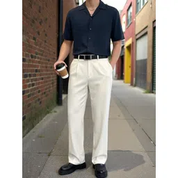 BROADSTAR Men Smart Loose Fit Easy Wash Pleated Trousers-picture-34