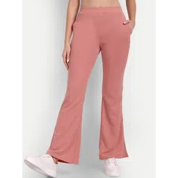 BROADSTAR Women Relaxed Flared High-Rise Non Iron Bootcut Trousers-picture-13