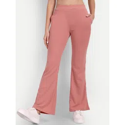 BROADSTAR Women Relaxed Flared High-Rise Non Iron Trousers-picture-28