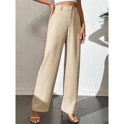 BROADSTAR Women Smart High-Rise Easy Wash Trousers-picture-14