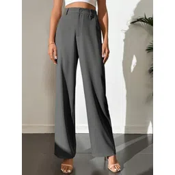 BROADSTAR Women Smart High-Rise Easy Wash Trousers-picture-26