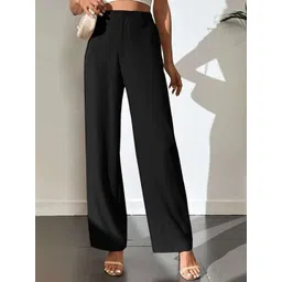 BROADSTAR Women Smart High-Rise Easy Wash Trousers-picture-22